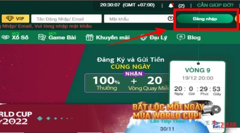 Dang nhap V9BET không có gì quá phức tạp, khó khăn