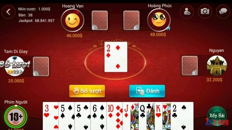 Game đánh bài trên mạng