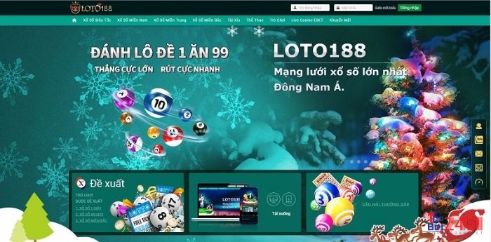 Ưu điểm của nhà cái loto188.