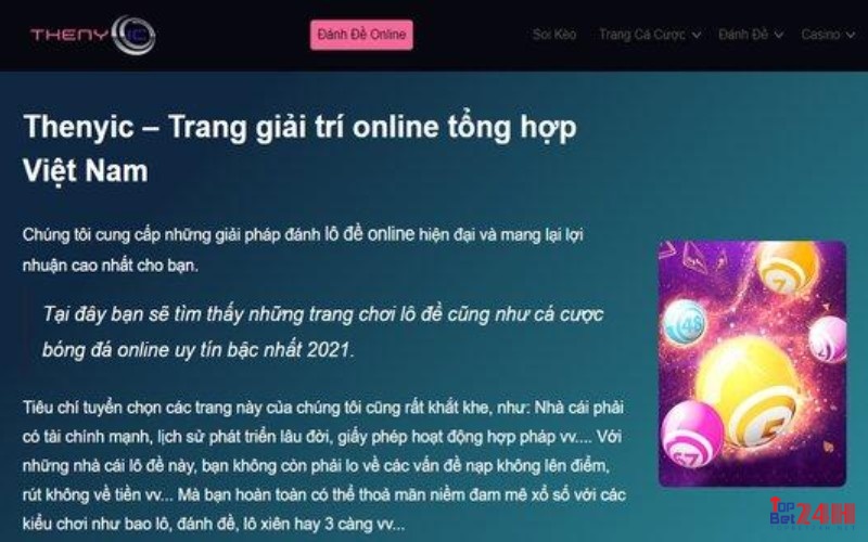 Đánh đề online Thenyic 