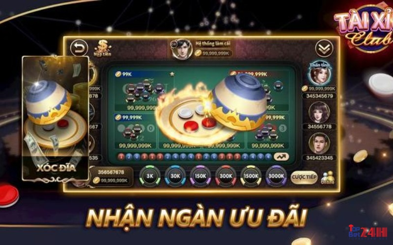 Các loại game được yêu thích nhất tại tài xỉu club