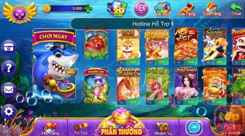 Những trò chơi cực hot tại web game The Gioi Ban Ca Com