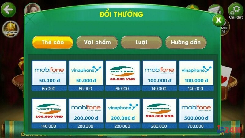 Game danh bai truc tuyen doi the cao 