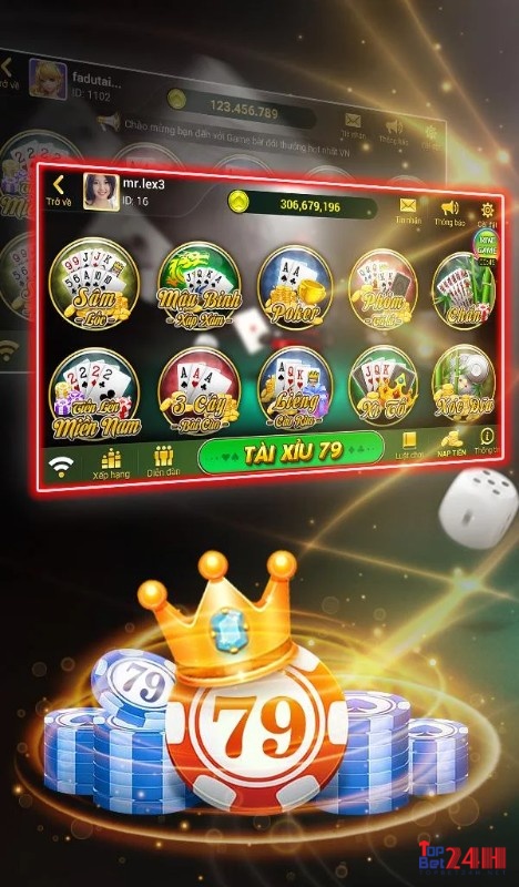 Chơi game tài xỉu 79 dễ trúng dễ nhận thưởng