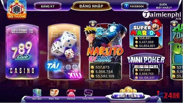 Những trò chơi trên cổng game bai doi thuong Club 789 Club