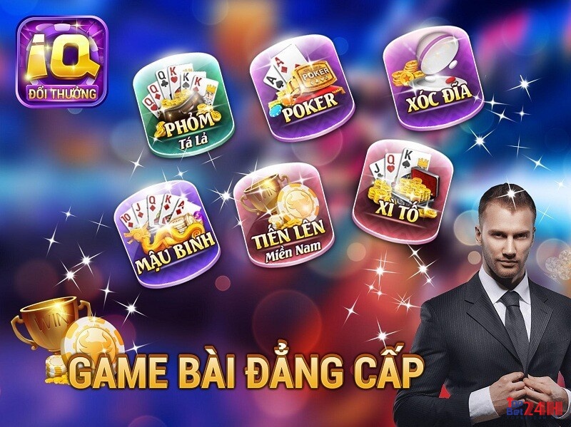 Game danh bai iq có nhiều game hấp dẫn