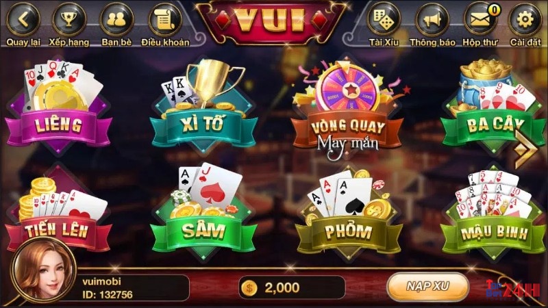 Cổng game Vui Mobi nổi bật với đa dạng các trò chơi khác nhau