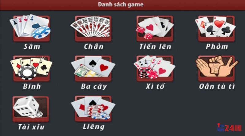 Game danh bai online nhat nhi ba sở hữu kho game bài thịnh hành