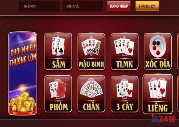 Rất nhiều tựa game đánh bài trực tuyến được cung cấp tại các nhà cái uy tín