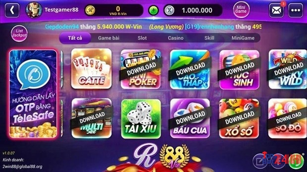 Thương hiệu lọp Top Game bài đổi thưởng uy tín 2020: RikVIP