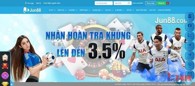 Khuyến mãi hấp dẫn khi tham gia chơi game đổi thưởng tại Jun88