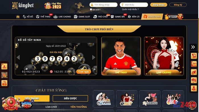 Các trò chơi hấp dẫn tại Kingbet