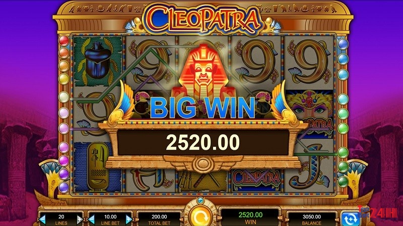 Chơi game Cleopatra anh em sẽ dễ dàng đạt được big win