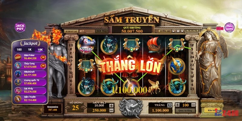 Game Nổ hũ Sấm truyền là game nổ hũ nổi tiếng với giao diện đẹp mắt