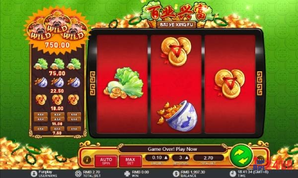 Bai Ye Xing Fu Slot là trò chơi đánh bạc giải trí vô cùng hấp dẫn và thú vị