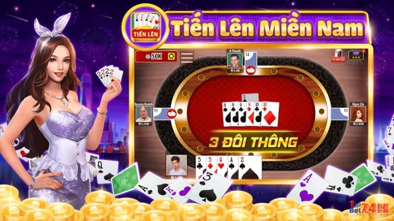 Tiến lên miền Nam là game bài tập trung vào việc sắp xếp và đánh bài