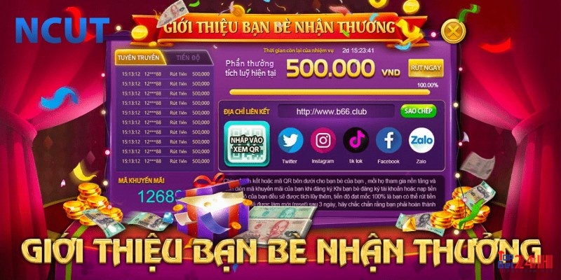 Thưởng lớn khi mời anh em, bạn bè tham gia cùng