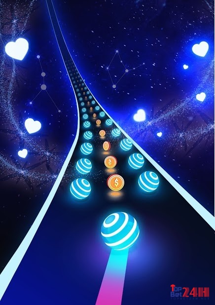 Dancing Road có nhiều màn chơi với các màu sắc độc đáo
