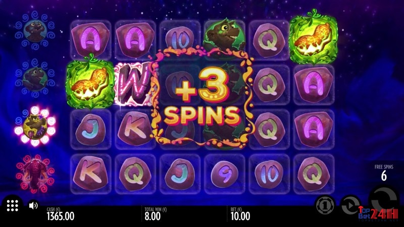 Các biểu tượng đầy màu sắc trong slot voi hồng