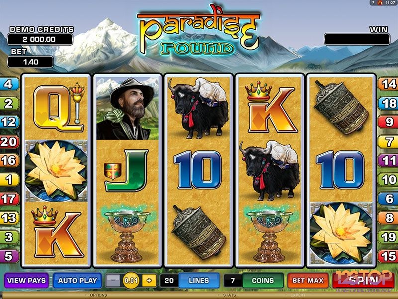 Đây là game slot có 5 cuộn phim và 20 đường thanh toán