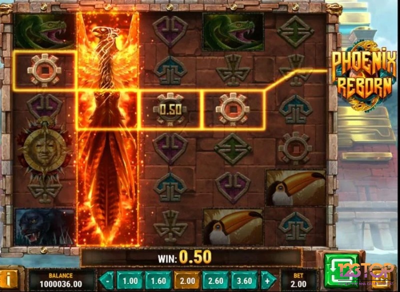 Biểu tượng WILD trong game là con phượng hoàng