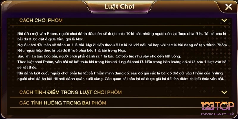 Luật chơi Phỏm online không quá khó với các tân binh