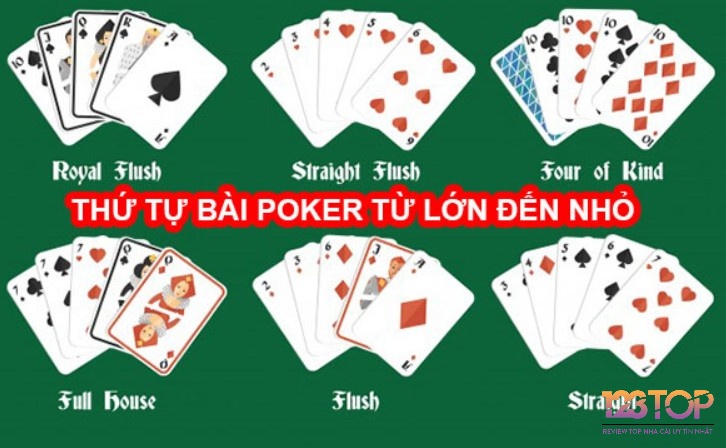 Thứ tự poker có những đặc điểm và quy định thế nào?