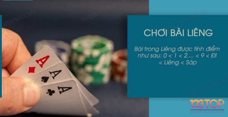 Đánh bài liêng có cách tính điểm quy định cơ bản