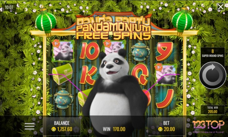 Vòng Pandamonium giúp bạn có được hệ số nhân đi cùng với Win lên tới 3x