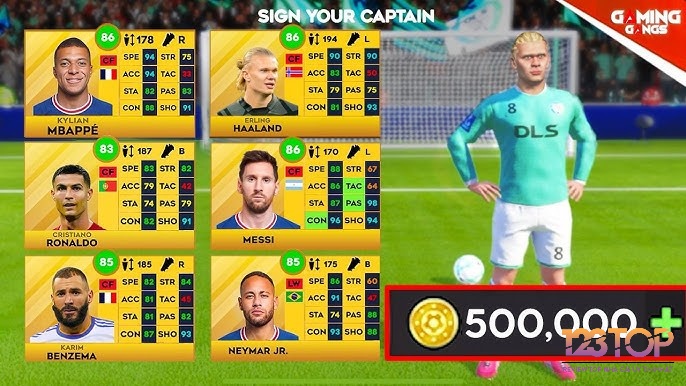 Dream League Soccer 2023 cho phép bạn tùy chỉnh chọn cầu thủ theo ý thích