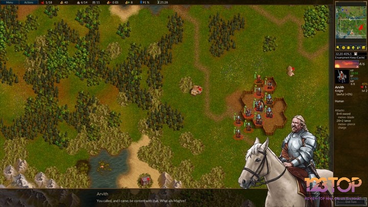 Battle for Wesnoth là một game chiến lược theo lượt lấy bối cảnh phong phú