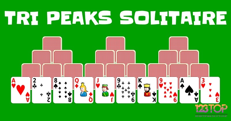 TriPeaks Solitaire được thiết kế với màu sắc bắt mắt và thu hút ánh nhìn của người chơi