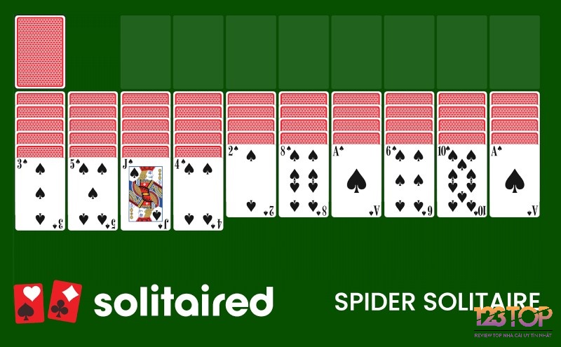 Game đánh bài offline - Spider Solitaire