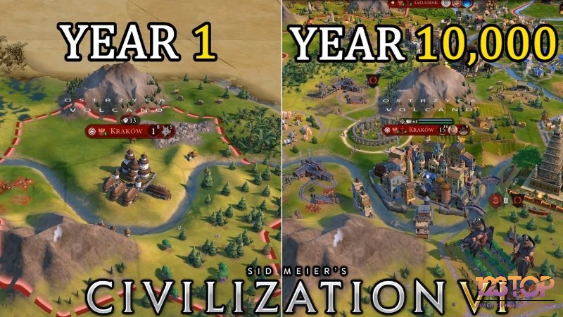 Xây dựng đế chế vĩ đại qua các thời đại trong Civilization VI