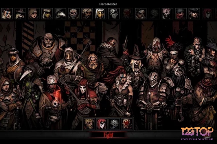 Darkest Dungeon được thiết kế với đồ hoạ độc đáo và kích thích sự tham gia của người chơi