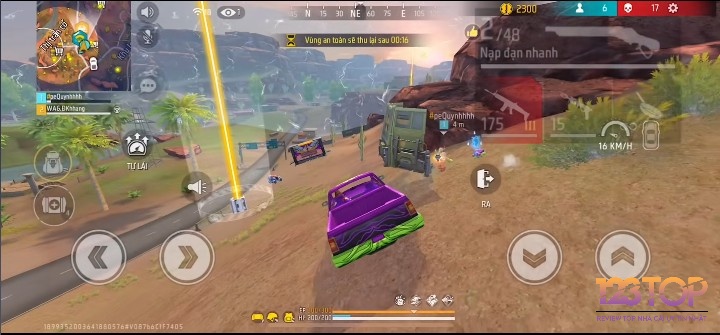 Muốn chơi Free Fire hiệu quả là tránh khu vực đông người khi tiếp đất để hạn chế giao tranh sớm