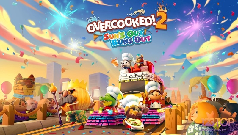 Overcooked! 2 là game co-op đầy vui nhộn, nơi bạn phối hợp nấu ăn trong những căn bếp hỗn loạn