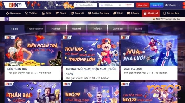 Casino online tại neo79 có gì hấp dẫn?