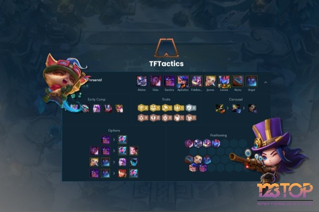 TFTactics là một trang thông tin hữu ích cung cấp thông tin về đội hình