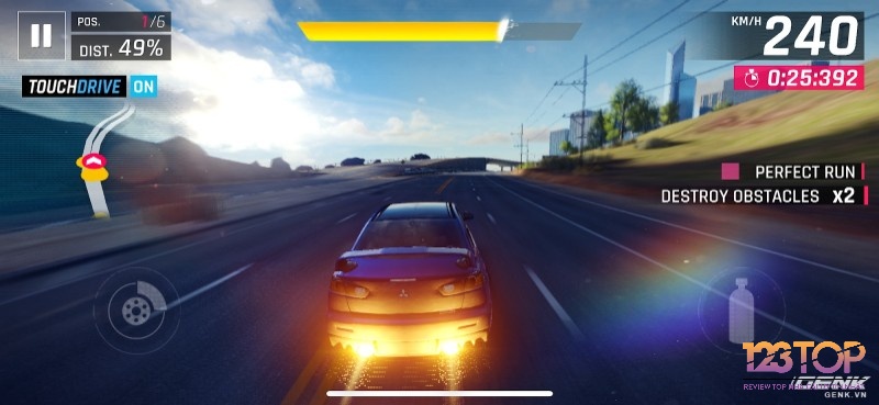 Lối chơi Asphalt 8 đua xe tốc độ cao siêu gây nghiện