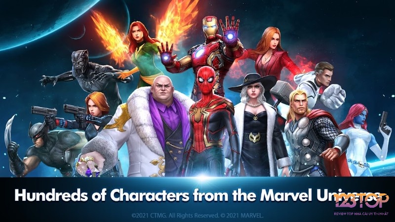 Game Marvel Future Fight xây dựng hơn 200 nhân vật đình đám từ khắp các vũ trụ Marvel