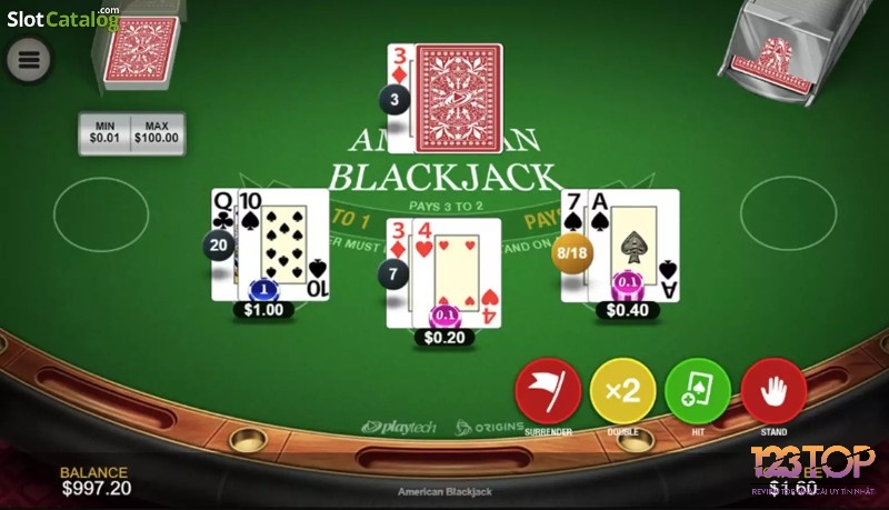American blackjack là một biến thể khác của bài blackjack xuất hiện tại các casino của Mỹ