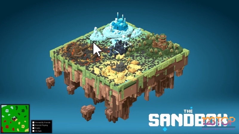 The Sandbox - tựa game metaverse blockchain giúp người chơi thu thập token để bán trên các sàn giao dịch tiền điện tử.
