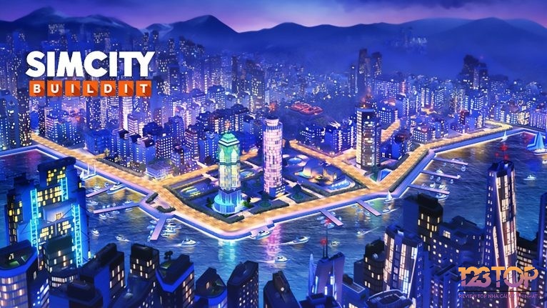 SimCity BuildIt là tựa game iOS mô phỏng thành phố với những công trình sầm uất và đẹp mắt