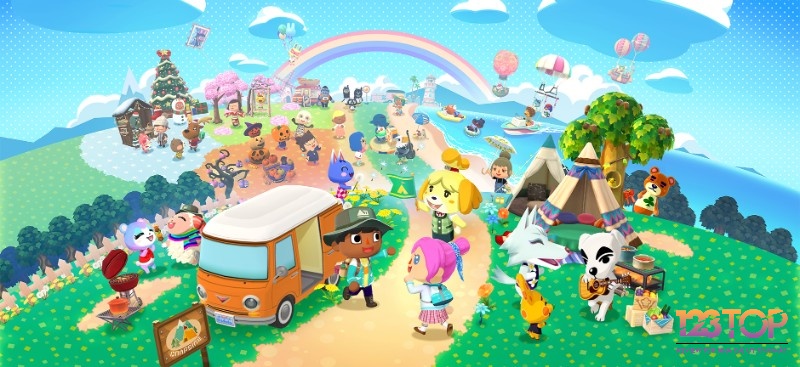 Animal Crossing: Pocket Camp giúp mô phỏng một khu cắm trại nhộn nhịp với nhiều vị khách đa dạng