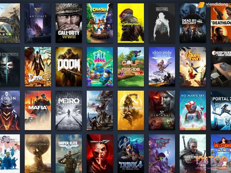 Steam có kho game khổng lồ đa dạng thể loại