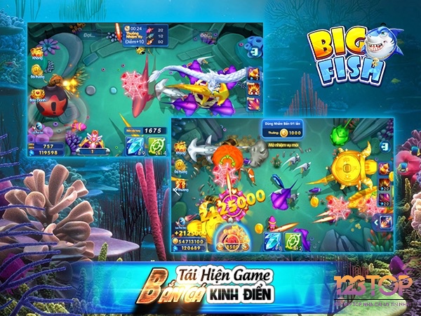 Cùng 123top khám phá trò chơi big fish bắn cá cực hấp dẫn nhé 