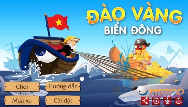 Cùng 123top khám phá cách chơi game đào vàng biển đông online nhé 