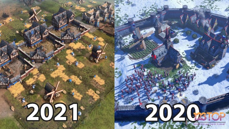 AoE III & IV mang đến trải nghiệm mới với đồ họa đẹp và cơ chế sáng tạo.