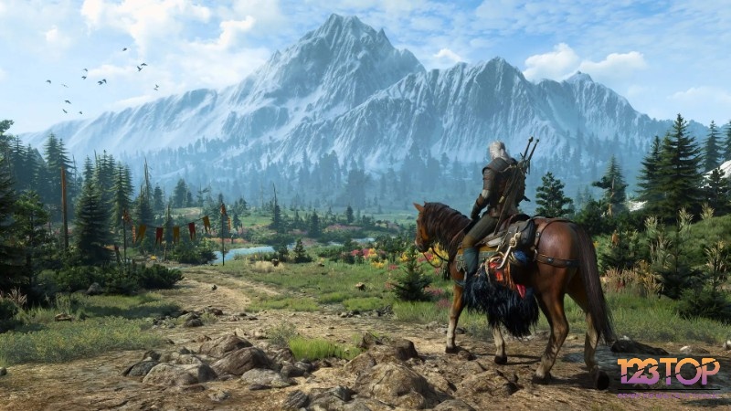 The Witcher 3: Wild Hunt với lối chơi nhập vai thế giới mở sẽ đưa bạn bước chân vào một thế giới rộng lớn